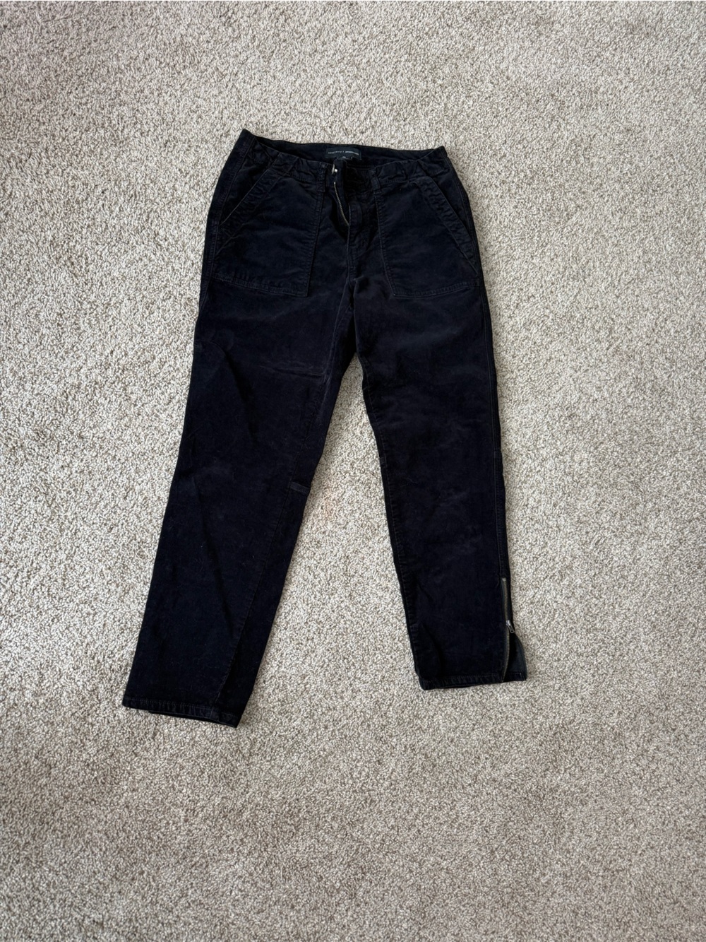 Anthropologie Black Cropped Ankle Pants